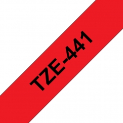 Brother TZE-441 marķēšanas lenta Melns uz sarkana