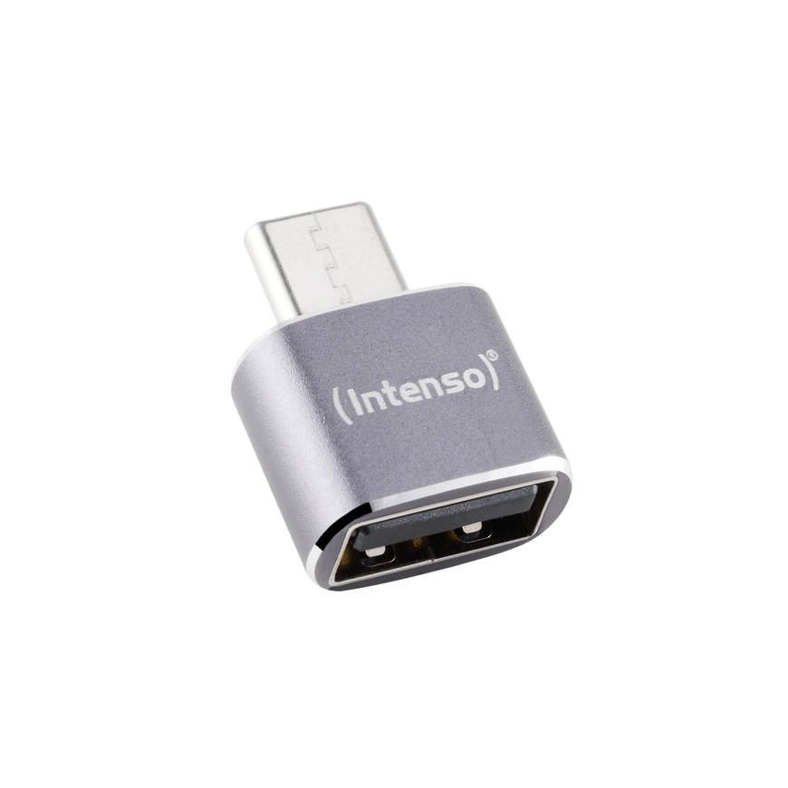 Intenso 7600113 kabelių lizdinio / kištukinio jungčių tipo keitiklis USB-A USB-C Antracitas – 2