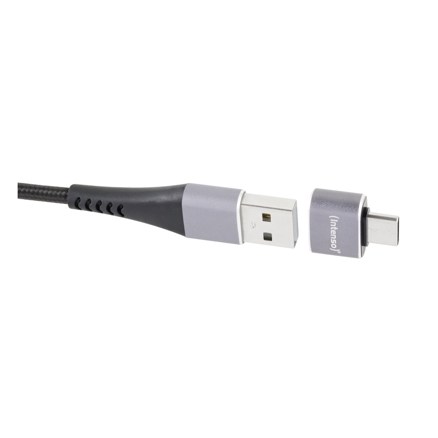 Intenso 7600113 kabeļu spraudņu pāreja USB-A USB-C Antracīts – 3