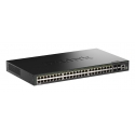 D-Link DGS-1530-52P/E tinklo komutatorius Valdomas L2 Gigabit Ethernet (10/100/1000) Maitinimas per 