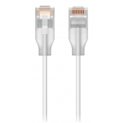 Ubiquiti UACC-Cable-Patch-EL-3M-W сетевой кабель Полупрозрачный, Белый Cat6