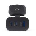 RealPower 450476 mobile device charger Power bank, Smartwatch, Tablet Black AC Wireless charging Fas