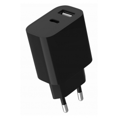 Gembird GMB Audio TA-UC-2AC12-01-BK mobile device charger Universal Black AC Indoor
