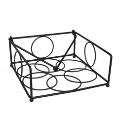 Кольцо для салфеток чёрное 18,5 x 19 x 8 см, KITCHEN&GO