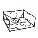 Кольцо для салфеток чёрное 18,5 x 19 x 8 см, KITCHEN&GO
