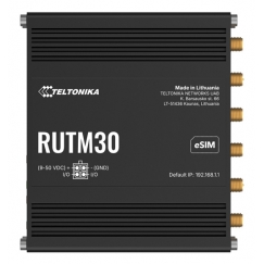 Teltonika RUTM30 bezvadu rūteris Tīkls Gigabit Ethernet Dual-band (2.4 GHz / 6 GHz) 5G Melns
