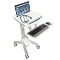 Ergotron StyleView EMR Laptop Cart, SV40 Aluminium, Grey, White Multimedia cart