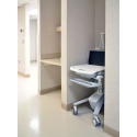 Ergotron StyleView EMR Laptop Cart, SV40 Aluminium, Grey, White Multimedia cart