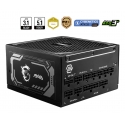 MSI MAG A1250GL PCIE5 barošanas avotu vienība 1250 W 24-pin ATX ATX Melns MSI MAG A1250GL PCIE5 barošanas avotu vienība 1250 W 24-pin ATX ATX Melns