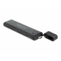 DeLOCK 42635 cieto disku uzglabāšanas sistēma SSD diska korpuss Melns M.2