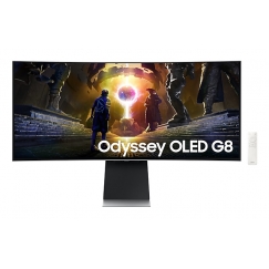 Samsung LS34DG850SUXDU computer monitor 86.4 cm (34") 3440 x 1440 pixels OLED Silver