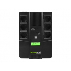 Green Cell UPS06 источник бесперебойного питания Интерактивная 0,999 kVA 360 W 6 розетка(и)