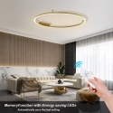 Immax NEO FINO Потолочный (настенный) светильник золото 120см 72Вт 4752лм Tuya Zigbee 3,0 с пультом.