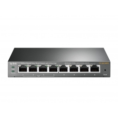 TP-Link TL-SG108PE Vadīts L2 Gigabit Ethernet (10/100/1000) Power over Ethernet (PoE) Melns
