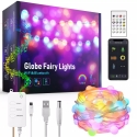 RGBIC LED lodīšu ķēde 10 metri WiFi/BT TUYA RGBIC LED lodīšu ķēde 10 metri WiFi/BT TUYA