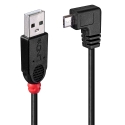 Lindy 0.5m USB 2.0 Cable - Type A to Micro-B Cable, 90 Degree Right Angle Lindy 0.5m USB 2.0 Cable - Type A to Micro-B Cable, 90 Degree Right Angle