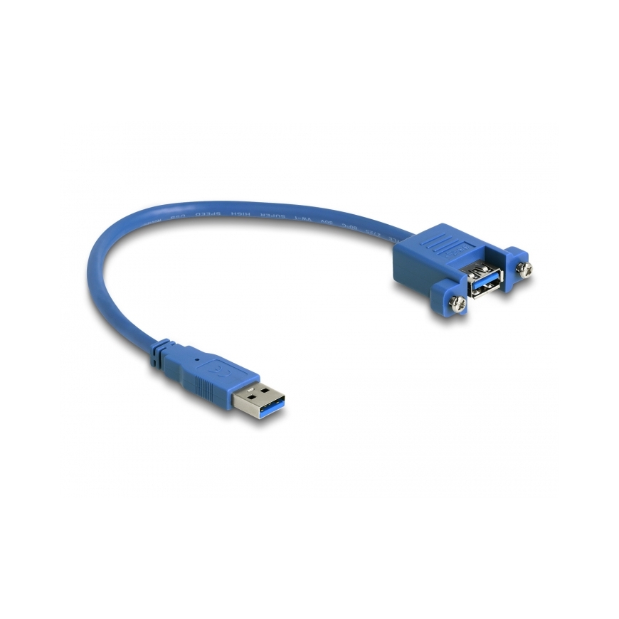 DeLOCK 86994 USB kabelis USB 3.2 Gen 1 (3.1 Gen 1) 0,25 m USB A Zils
