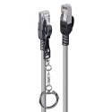 Lindy 1m Cat.6A S/FTP Locking Network Cable, Grey Lindy 1m Cat.6A S/FTP Locking Network Cable, Grey