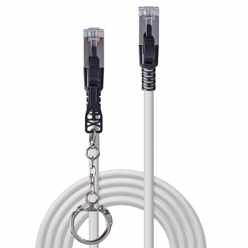 Lindy 47602 tīkla kabelis Pelēks 1 m Cat6a S/FTP (S-STP) – 3