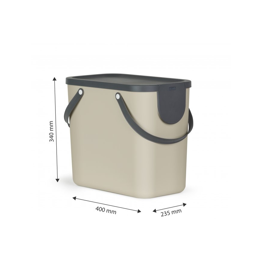 Rotho Albula 25 L Suorakulmainen Cappuccino – 3