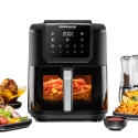 Rommelsbacher FRH 1700 gruzdintuvė Vienas 8 L Autonominės 1700 W Karšto oro gruzdintuvė Juoda, Nerūd