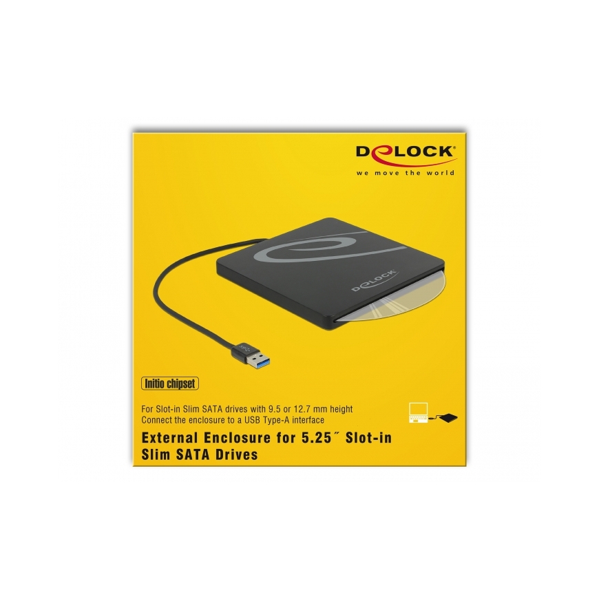 DeLOCK 42604 оболочка оптического диска 13,3 cm (5.25") SATA III Черный – 2