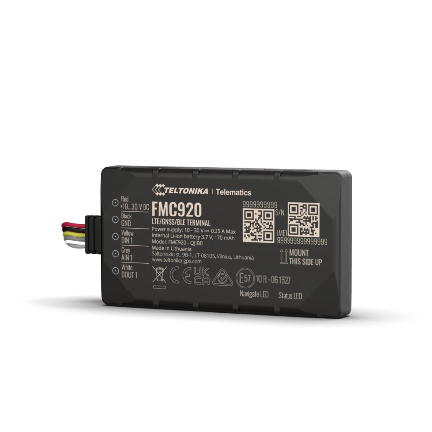 Teltonika FMC920-QKIB0 Универсальная Трекер GPS Черный