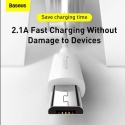 Baseus TZCAMZJ-02 USB kabelis 1,5 m USB A Micro-USB B Balta