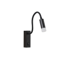 Immax GOAL design LED wall lamp with switch, 3W, ALL BLACK+ACRYL Immax GOAL design LED wall lamp with switch, 3W, ALL BLACK+ACRYL