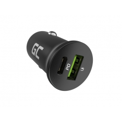 Green Cell GC CADM-GC-38AC - USB-Ladegeraet 38 W 1x USB-C USB-A schwarz