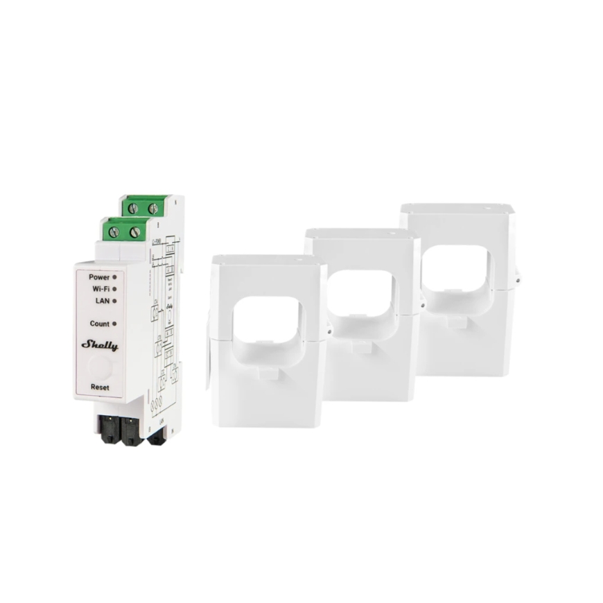 Shelly Pro 3EM-400A enerģijas mērierīce AC
