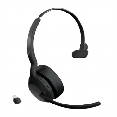 Jabra Evolve2 55 Austiņas Bezvadu Birojs / zvanu centrs USB Veids-C Bluetooth Uzlādes statīvs Melns