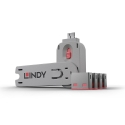 Lindy 40450 jungčių blokatorius Prievadų blokatorius + raktas USB A tipo Rožinė Akrilonitrilo butadi Lindy 40450 jungčių blokatorius Prievadų blokatorius + raktas USB A tipo Rožinė Akrilonitrilo butadi