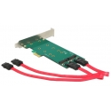 DeLOCK 2x 67-pin M.2 key B - 2x SATA 7-pin sąsajos plokštė / adapteris Vidinis DeLOCK 2x 67-pin M.2 key B - 2x SATA 7-pin sąsajos plokštė / adapteris Vidinis