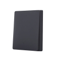 SmartWise wall switch front panel, black, 1-button SmartWise wall switch front panel, black, 1-button