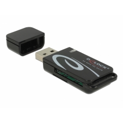 DeLOCK 91602 kortinlukija USB 2.0 Musta