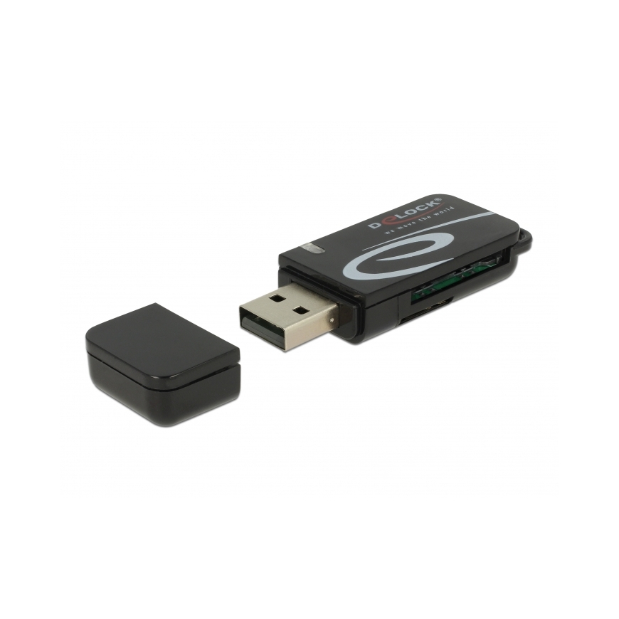 DeLOCK 91602 kortinlukija USB 2.0 Musta – 2