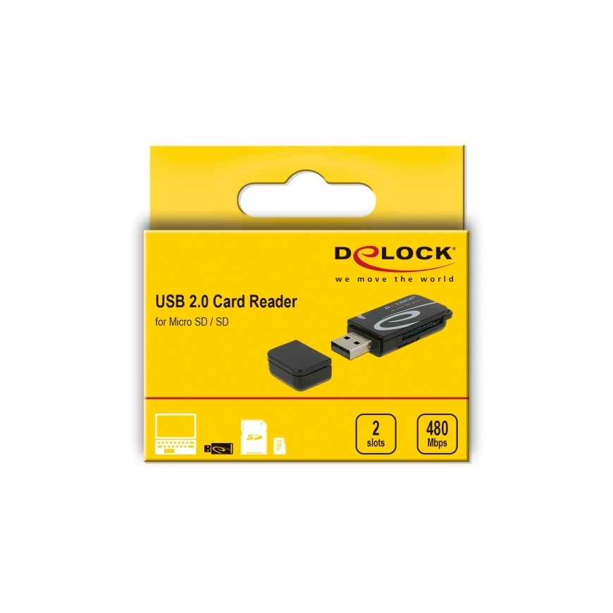 DeLOCK 91602 кардридер USB 2.0 Черный – 3