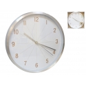 Настенные часы 30 см, серебристые, 30 x 30 x 4 см, DECORLIFE Настенные часы 30 см, серебристые, 30 x 30 x 4 см, DECORLIFE