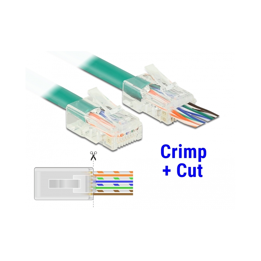 DeLOCK 86451 коннектор RJ-45 Прозрачный – 2