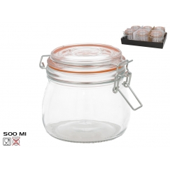 Õhukindel purk 500 ml, 10,5 x 11 x 14 cm, KITCHEN&GO
