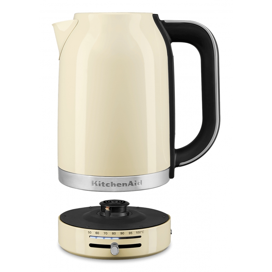 KitchenAid 5KEK1701EAC vedenkeitin 1,7 L 2400 W Musta, Kerman väri, Ruostumaton teräs – 2