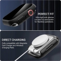 Crong CRG-44HS-BLK smart wearable accessory Case Black Polycarbonate (PC), Tempered glass