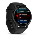 Garmin Venu 3 3,56 cm (1.4") AMOLED 45 mm Цифровой 454 x 454 пикселей Сенсорный экран Черный Wi-Fi G