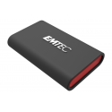 Emtec X210 ELITE 2 TB C tipo USB 3.2 Gen 2 (3.1 Gen 2) Juoda, Raudona Emtec X210 ELITE 2 TB C tipo USB 3.2 Gen 2 (3.1 Gen 2) Juoda, Raudona