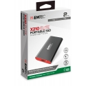 Emtec X210 ELITE 2 TB USB Veids-C 3.2 Gen 2 (3.1 Gen 2) Melns, Sarkans