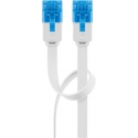 Goobay CAT 6A Flat Patch Cable U/UTP, white Goobay CAT 6A Flat Patch Cable U/UTP, white