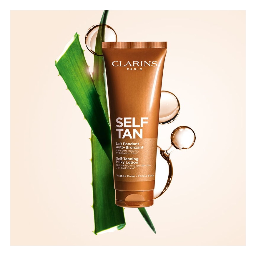 Clarins Self-tanning dark milk Losjonas 125 ml Natūralus Veidui ir kūnui