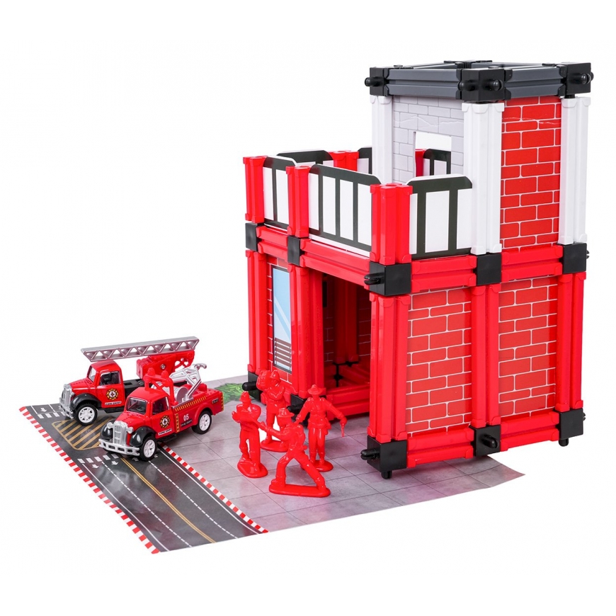 RoGer Игровой Набор Пожарная Станция + Автомобили и Фигурки – 3