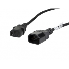 Lanberg CA-C13E-11CC-0018-BK toitekaabel Must 1,8 m C13 pistikut C14 pistikut